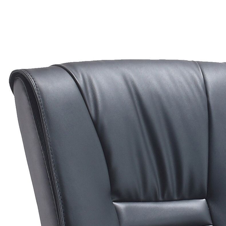 Silver Metal Modern Conference Chair High Back Leather Conference Chair Clearhalo 'furn' 'furn_office_chair' 'Furniture' 'furniture_office_chair' 'Office Chairs' 'Office Furniture' 'office_chair' 1200x1200_395c5c31-6a59-4190-8d86-9cca21ff5f26