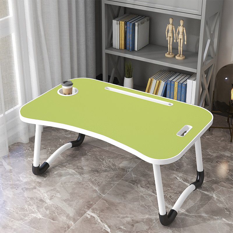 Modern Wood Writing Desk Floating drijvend 15,75 "W -laptoptafel met slee -basis