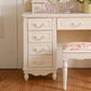 Victorian Dressing Table White Bedroom With Drawer Wooden Mirror