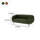 Wool Tuxedo Arm Sofa 31.49" Wide Modern Sofa for Living Room Clearhalo 'furn' 'furn_sofas' 'Furniture' 'Living Room Furniture' 'Sofa' 'sofas' 1200x1200_39644430-2801-413e-8f34-b91eaefb8a66