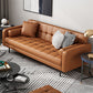 Faux Leather Biscuit Back Sofa 31.49" H Modernism Square Arm Sofa Clearhalo 'furn' 'furn_sofas' 'Furniture' 'furniture_sofas' 'kitchen' 'kitchen_sofas' 'Living Room Furniture' 'Sofa' 'sofas' 1200x1200_39652a7c-6cd5-4501-b529-285a571b0d89
