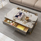 Modern Coffee Table Retangular Slate Cocktail Table with Drawers Clearhalo 'Coffee & Accent Tables' 'Coffee Tables' 'coffee_tables' 'furn' 'furn_coffee_tables' 'Furniture' 'Living Room Furniture' 1200x1200_39659dc5-926e-4cb4-b4cb-dab87688336a