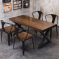 Solid Wood Dining Table Industrial Style Dining Table with Black Frame Clearhalo 'Dining Tables & Seating' 'Dining Tables' 'dining_table' 'furn' 'furn_dining_table' 'Furniture' 'Kitchen & Dining Furniture' 1200x1200_396604c4-99cd-424c-a8a3-e1ed13bf5dd2