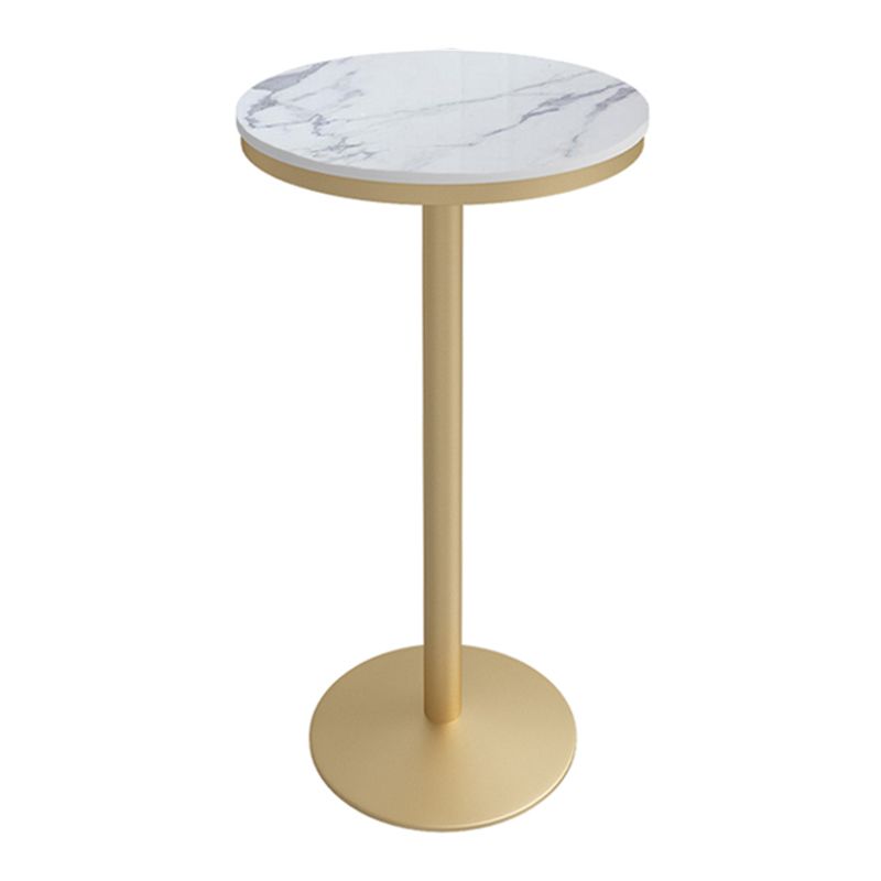 Ensemble de table de pub blanc avec chaises en métal 1/2/3 pcs de barre ronde modernes