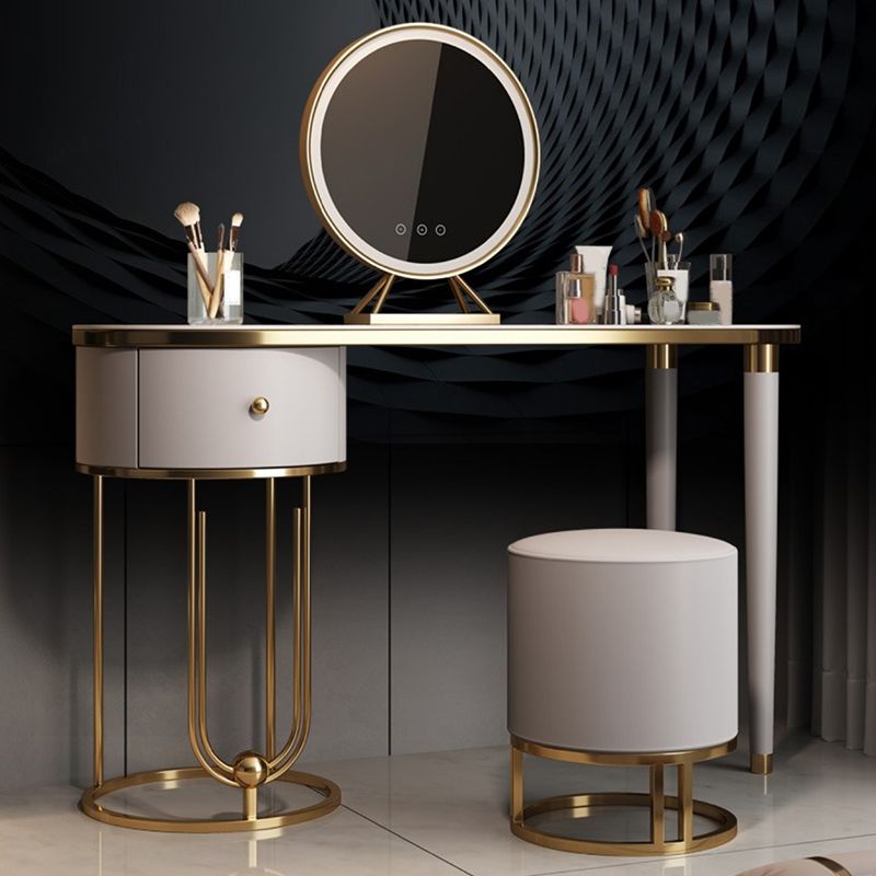 Table de vanité de maquillage de maquillage en ardoise glam