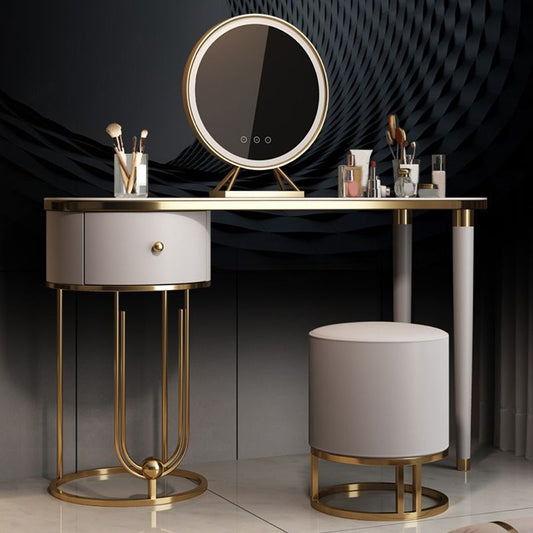 Glam Slate Top Make -up Waschtisch Tisch Tisch grauer Schminktisch mit Schublade