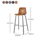 Low Back Footrest Counter Stool Bucket Modern Indoor Leather Bar Stool Clearhalo 'Bar Furniture' 'Bar Stools' 'bar_stools' 'furn' 'furn_bar_stools' 'furniture_bar_stools' 'Kitchen & Dining Furniture' 'kitchen&dining_furn' 'kitchen' 'kitchen_furn' Furniture' 1200x1200_396c50c6-92a9-42af-a760-c29bdc2ae042
