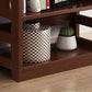 Modern Solid Wood Bookshelf Open Shelf Standard Bookshelf 62.2" H X 11" W