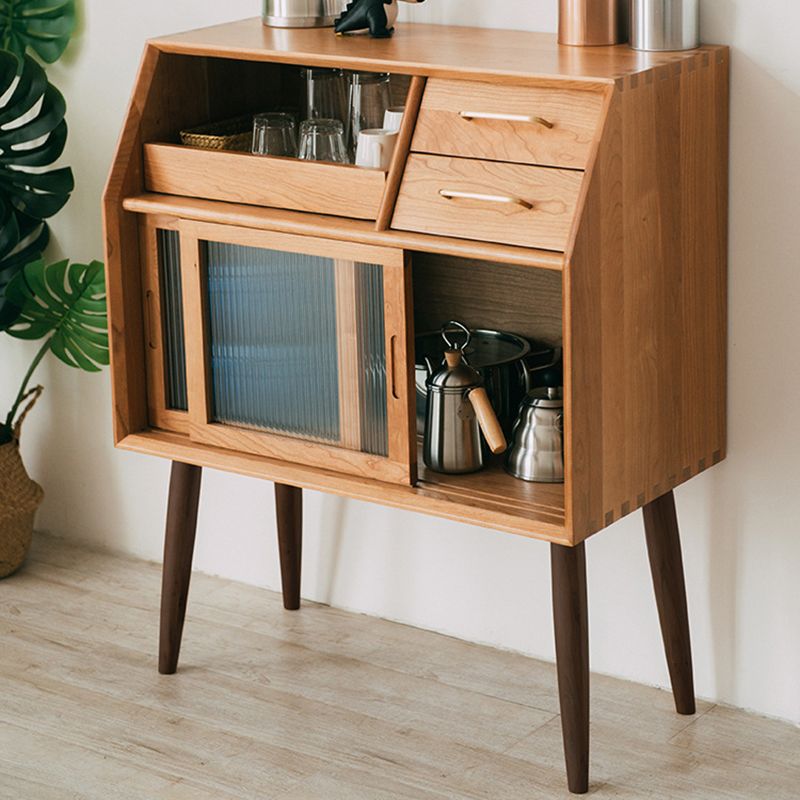 Server in legno solido Cherry Modern Stile 2-DAWER SERVER, 31,5 "W X 16,54" D X 38,58 "H
