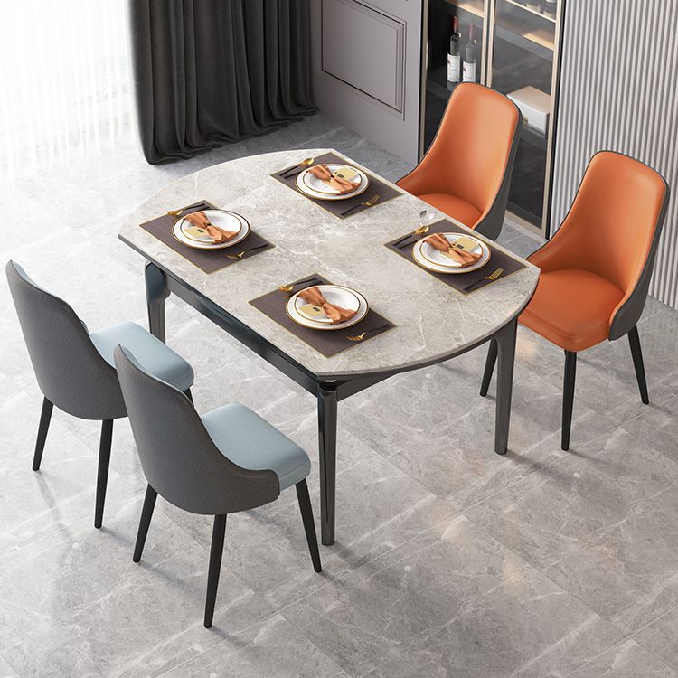 Metal Modern Dining Side Chair with Color Cushion Parsons Chair for Home Clearhalo ' kitchen&dining_furn' 'Dining Chairs' 'Dining Tables & Seating' 'dining_chair' 'furn' 'furn_dining_chair' 'Furniture' 'furniture_dining_chair' 'Kitchen & Dining Furniture' 'kitchen' 1200x1200_3970b638-ec37-4c3c-a851-faac6b6dc732