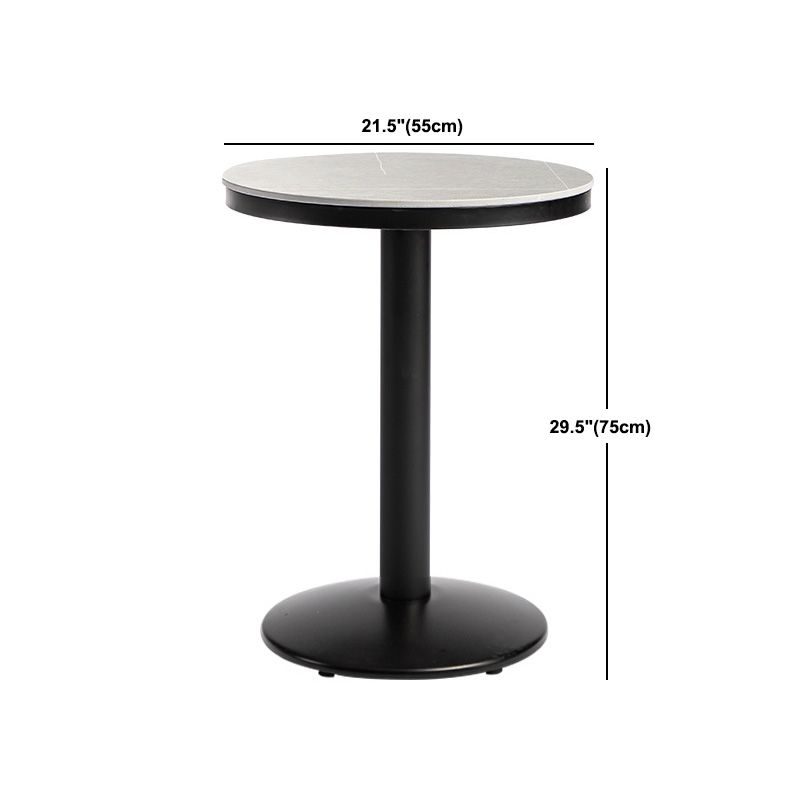 Mesa de barra superior de piedra gris de estilo industrial Juego de mesa 1/2/3 piezas de mostrador con taburetes altos