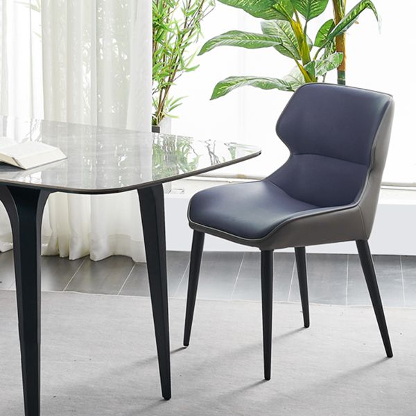 Contemporary Metal Dining Room Chair Wingback Arm Chair for Restaurant Use Clearhalo ' kitchen&dining_furn' 'Dining Chairs' 'Dining Tables & Seating' 'dining_chair' 'furn' 'furn_dining_chair' 'Furniture' 'furniture_dining_chair' 'Kitchen & Dining Furniture' 'kitchen' 1200x1200_39754064-1091-42e5-9450-998142605e7f
