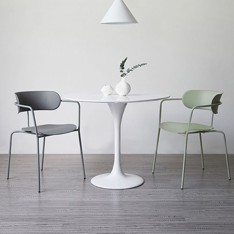 Contemporary Arm Plastic Side Chair for Home Open Back Side Chair Clearhalo 'Dining Chairs' 'Dining Tables & Seating' 'dining_chair' 'furn' 'furn_dining_chair' 'Furniture' 'furniture_dining_chair' 'Kitchen & Dining Furniture' 1200x1200_3977589e-a512-45d9-b3f7-617ebe923ca2