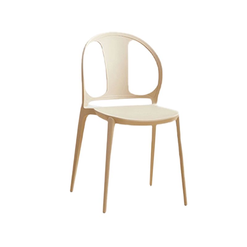 Dining Room Plastic Dining Chair Contemporary Stacking Side Chair Clearhalo 'Dining Chairs' 'Dining Tables & Seating' 'dining_chair' 'furn' 'furn_dining_chair' 'Furniture' 'Kitchen & Dining Furniture' 1200x1200_3978f119-ed00-4c56-9c0e-72444dfe63ed
