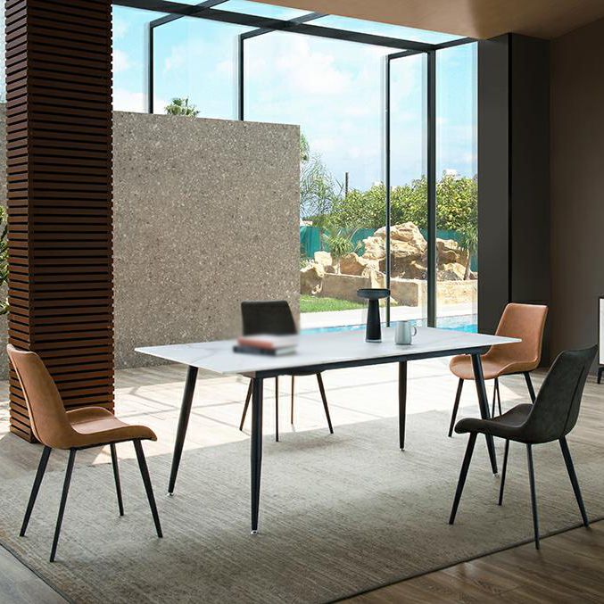 Modern Style 1/2/5/7 Pieces Dining Table Set Rectangle Dining Table Set with Chair Clearhalo 'Dining Room Sets' 'Dining Tables & Seating' 'dining_room_set' 'furn' 'furn_dining_room_set' 'Furniture' 'furniture_dining_room_set' 'Kitchen & Dining Furniture' 'kitchen&dining_furn' 'kitchen' 1200x1200_397928ea-3a25-4644-aacd-29924d8e61ca