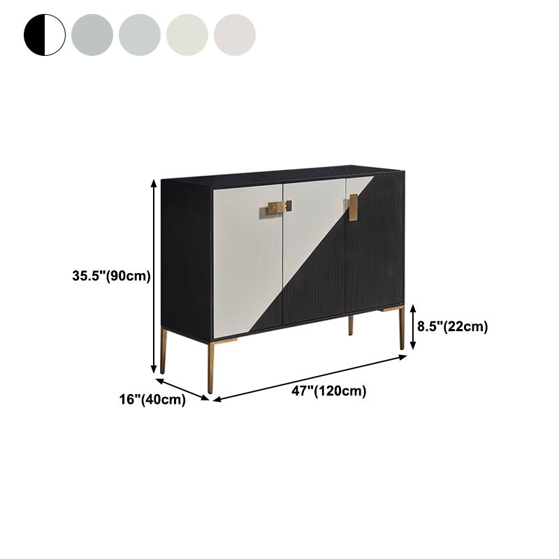 Sideboard in legno ingegnerizzato ingegnerizzato in stile glam per soggiorno