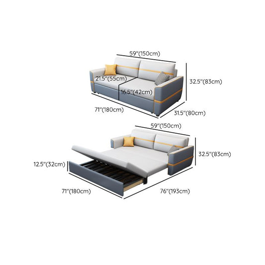 Divano convertibili convertibili imbottiti divano per dormiente in vetrina con archiviazione