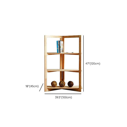 Open Back Folding Bookshelf Wood Contemporary Bookcase for Home Clearhalo 'Bookcases' 'furn' 'furn_bookcases' 'Furniture' 'Office Furniture' 1200x1200_397d7efc-9e25-4250-895d-8de7d476efb6