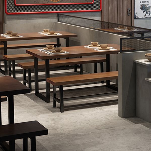 Industrial 1/2/3/5 Pieces Dining Set Rectangle Wood Dining Table for Dining Room