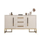 Artificial Wood Dining Room Sideboard Cabinet Glam Credenza with Drawer and Storage Clearhalo 'buffet_sideboard' 'Buffets & Sideboards' 'furn' 'furn_buffet_sideboard' 'Furniture' 'furniture_buffet_sideboard' 'Kitchen & Dining Furniture' 1200x1200_397f8d33-5609-427b-8c95-61d98d94c90b