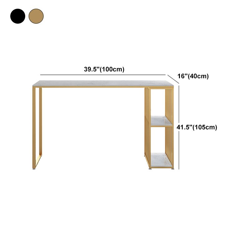 Stone Rectangle Bar Dining Table Contemporary Bar Table with Sled Base Clearhalo 'Bar Furniture' 'Bar Tables' 'bar_tables' 'furn' 'furn_bar_tables' 'Furniture' 'furniture_bar_tables' 'Kitchen & Dining Furniture' 1200x1200_397fcf4d-8092-4e5b-91a9-dc99fb3d7315