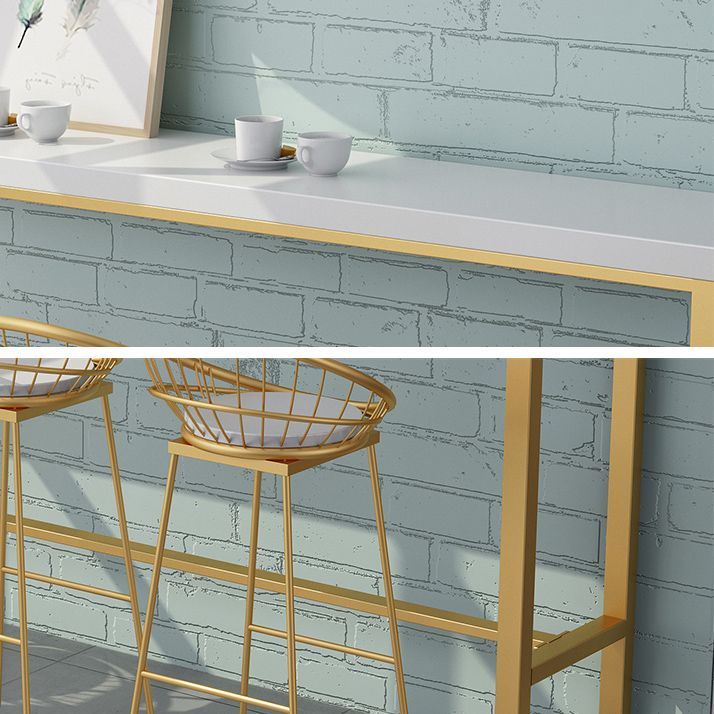 Set da tavolo da pub barregle glam 1/2/5/9 pezzi di banco bianco e oro