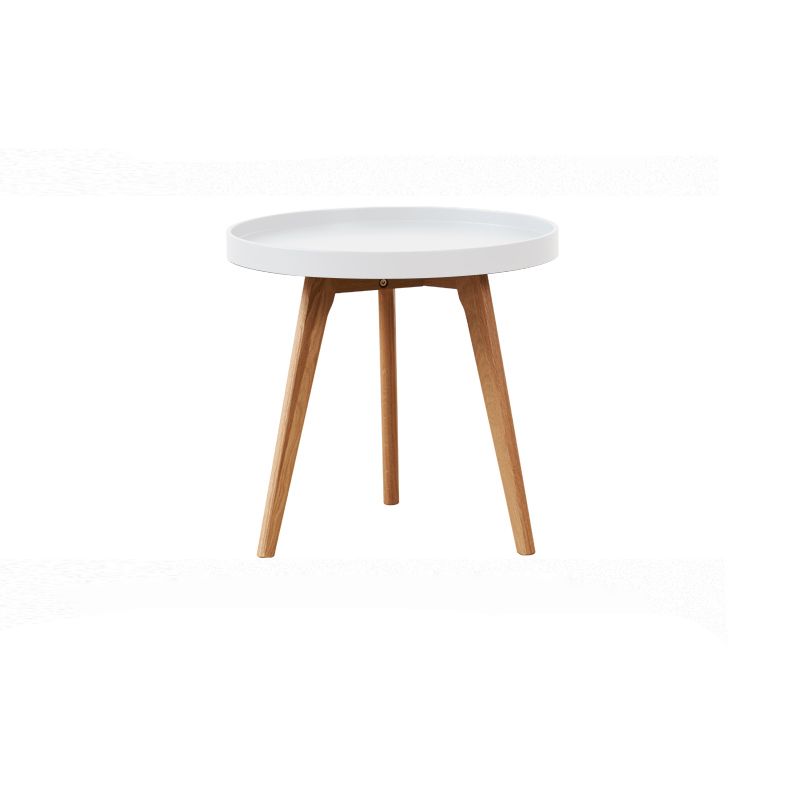 Scandinavian Round 1 Single Coffee Table Solid Wood Cocktail Table Clearhalo 'Coffee & Accent Tables' 'Coffee Tables' 'coffee_tables' 'furn' 'furn_coffee_tables' 'Furniture' 'Living Room Furniture' 1200x1200_39843502-c0b5-4734-914f-ff01e1fe8397