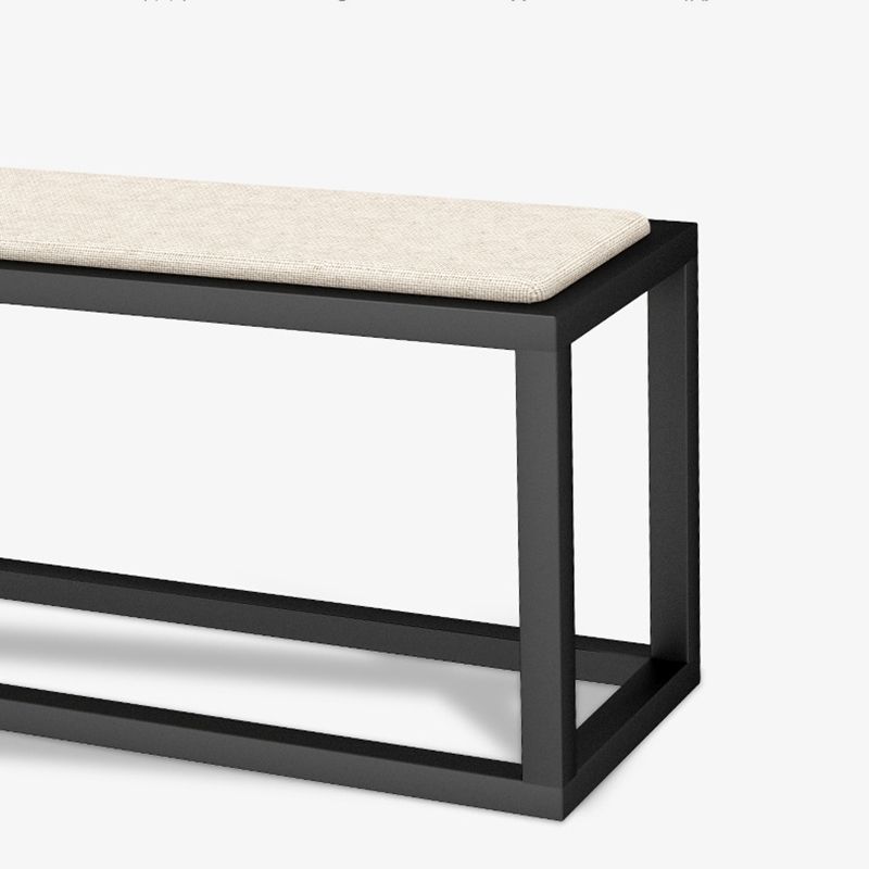 11.7-inch Width Modern Seating Bench Cushioned Metal Bedroom Bench Clearhalo 'Benches' 'Chairs & Seating' 'furn' 'furn_benches' 'Furniture' 'Living Room Furniture' 1200x1200_398493eb-952e-421f-b941-a6d587bd1f4e