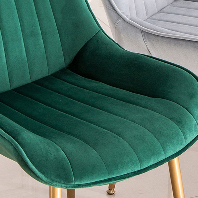 Nordic Metal Dining Room Armless Chairs Upholstered Dining Side Chair for Restaurant Clearhalo ' kitchen&dining_furn' 'Dining Chairs' 'Dining Tables & Seating' 'dining_chair' 'furn' 'furn_dining_chair' 'Furniture' 'furniture_dining_chair' 'Kitchen & Dining Furniture' 'kitchen' 1200x1200_39858c9d-f8db-43b0-8c18-a61fe589e2a6