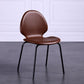 Sedia laterale contemporanea sedia da pranzo in pelle per uso domestico