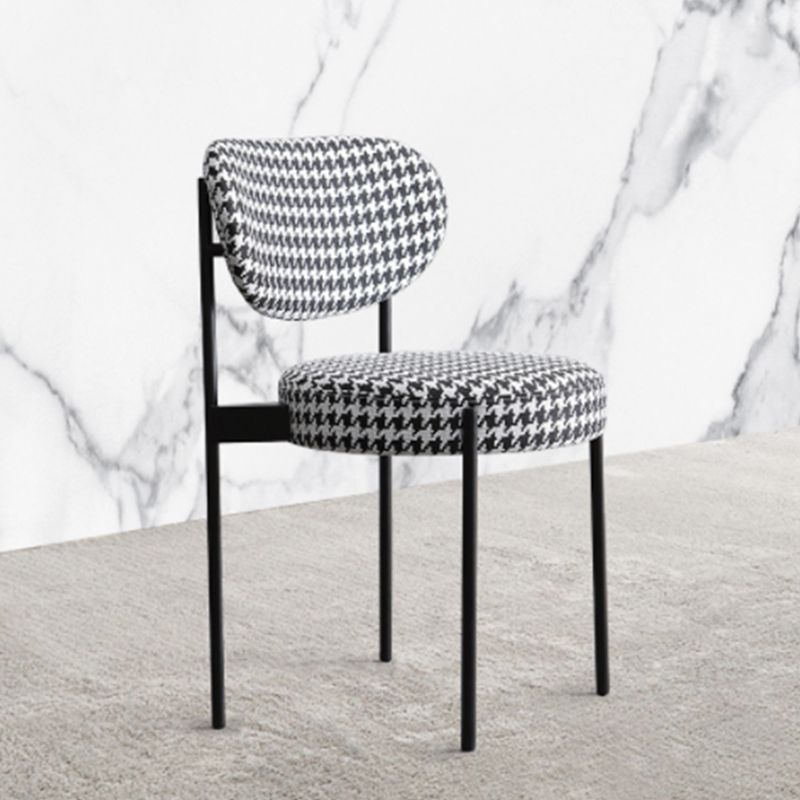 Glam Style Dining Room Chair Fabric Dining Side Chair for Indoor Clearhalo 'Dining Chairs' 'Dining Tables & Seating' 'dining_chair' 'furn' 'furn_dining_chair' 'Furniture' 'furniture_dining_chair' 'Kitchen & Dining Furniture' 1200x1200_39894a87-1ba0-45c3-9dd4-f7a46e623eaf