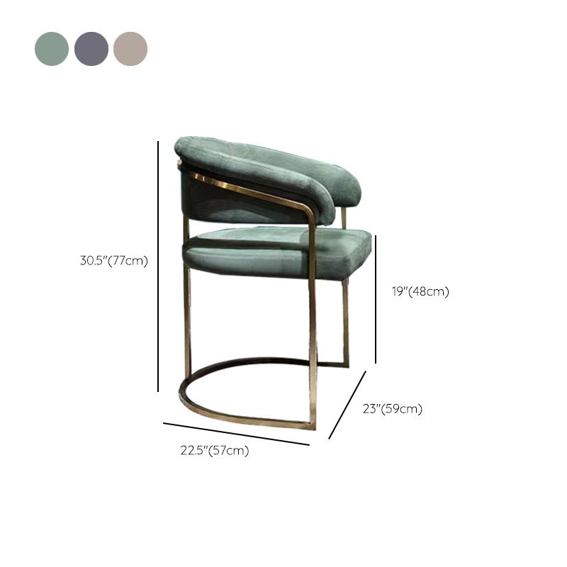 Esszimmerstuhl im Glamstil gepolsterten Armstuhl für Esszimmer