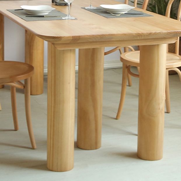 Modern 1/2/3/5/7 Pieces Rectangle Dining Set Solid Wood Dining Table with Chairs Clearhalo 'Dining Room Sets' 'Dining Tables & Seating' 'dining_room_set' 'furn' 'furn_dining_room_set' 'Furniture' 'furniture_dining_room_set' 'Kitchen & Dining Furniture' 1200x1200_398c4f39-4348-4e04-8072-14b993a48a75