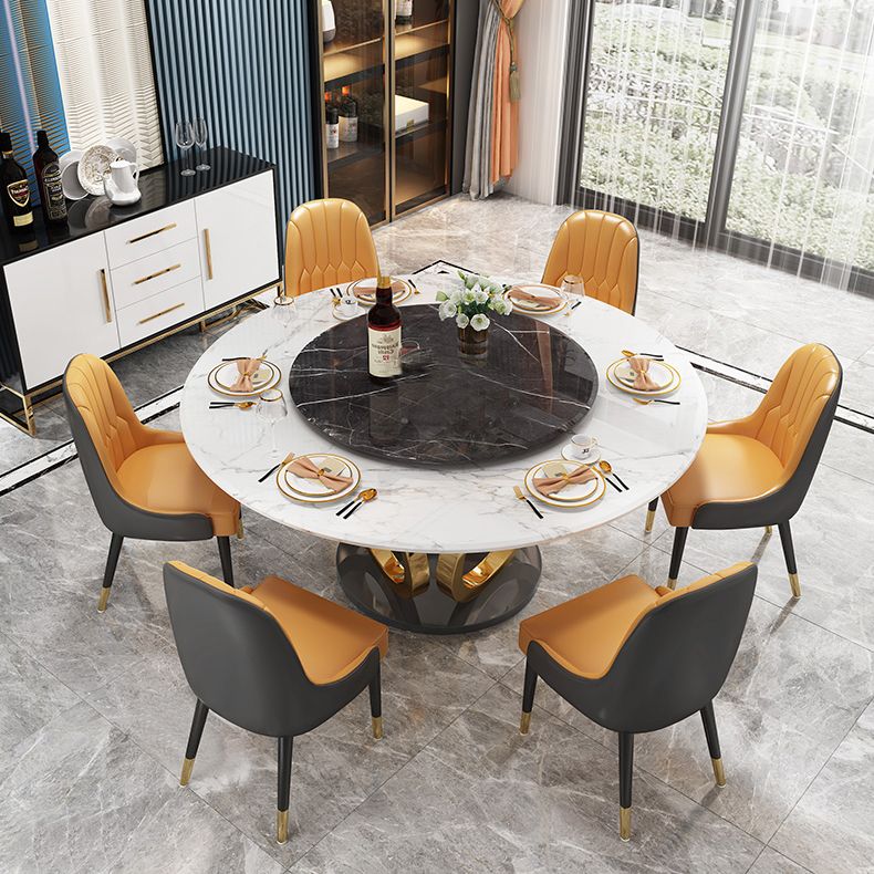 Traditional Luxury Round Dining Table Marble Indoor Table with Pedestal Base Clearhalo ' dining_table' 'Dining Tables & Seating' 'Dining Tables' 'furn' 'furn_dining_table' 'Furniture' 'furniture_dining_table' 'Kitchen & Dining Furniture' 'kitchen&dining_furn' 'kitchen' 'kitchen_dining_table' 1200x1200_398cddfe-722e-4f02-84c5-322bfff6df60