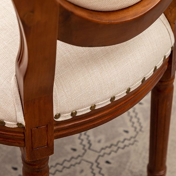 Solid Wood Country Style Dining Chair Matte Finish King Louis Back Side Chair Clearhalo ' kitchen&dining_furn' 'Dining Chairs' 'Dining Tables & Seating' 'dining_chair' 'furn' 'furn_dining_chair' 'Furniture' 'furniture_dining_chair' 'Kitchen & Dining Furniture' 'kitchen' 1200x1200_398ce12a-907e-4e7b-804a-46f7b7e16560