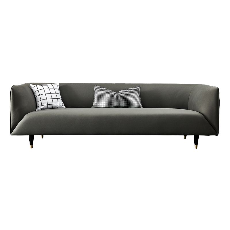 Ultra-Modern Tight Back Tuxedo Arm Stainless steel Legs Sofa with Stain Resistant Clearhalo 'furn' 'furn_sofas' 'Furniture' 'furniture_sofas' 'kitchen' 'kitchen_sofas' 'Living Room Furniture' 'Sofa' 'sofas' 1200x1200_398d407f-c4e0-43b6-bf0f-c53052b70434
