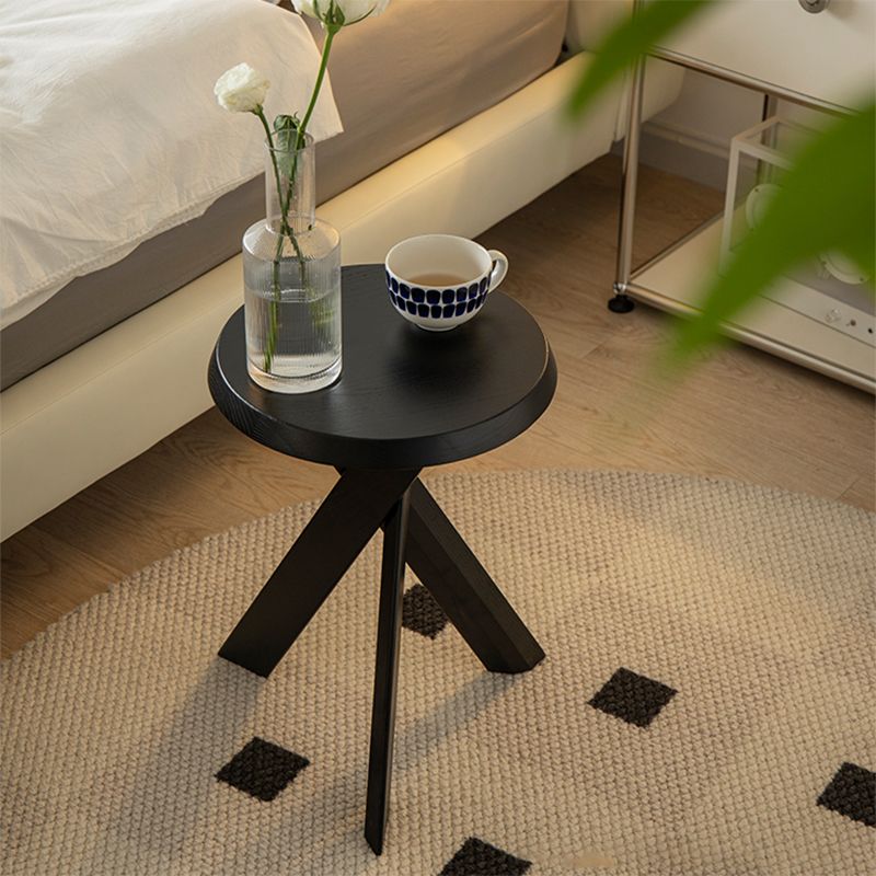 Solid Wood 3 Legs Side Table Modern Dia 12" 2-Piece End Tables Set Clearhalo 'Coffee & Accent Tables' 'End & Side Tables' 'end_side_tables' 'furn' 'furn_end_side_tables' 'Furniture' 'Living Room Furniture' 1200x1200_398d5d20-2d59-4a2a-bea2-ddd702541bfa