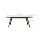 Rectangle Table Medieval Modern Sintered Stone Top Dining Table with Wooden Base Clearhalo 'Dining Tables & Seating' 'Dining Tables' 'dining_table' 'furn' 'furn_dining_table' 'Furniture' 'Kitchen & Dining Furniture' 1200x1200_398e4485-a8e6-4be1-8d9b-2b1e7ed29806