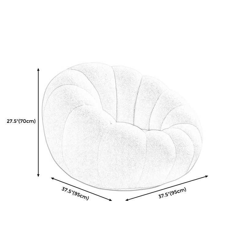 Contemporary 1-seat Solid Color Curved Sofa with Sloped Arms for Bedroom Clearhalo 'furn' 'furn_sofas' 'Furniture' 'furniture_sofas' 'kitchen' 'kitchen_sofas' 'Living Room Furniture' 'Sofa' 'sofas' 1200x1200_398eb29e-2f20-4d0f-b07b-989615163b59