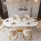 Nordic 1/4/5/7 Pieces Dining Set Stone Dining Table for Dining Room Clearhalo 'Dining Room Sets' 'Dining Tables & Seating' 'dining_room_set' 'furn' 'furn_dining_room_set' 'Furniture' 'Kitchen & Dining Furniture' 1200x1200_398fdaf1-b124-4cd9-8345-77872e60e54c