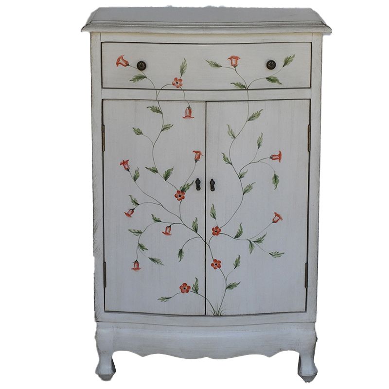 Mobile rettangolo moderno di metà secolo armadio laterale in legno con cassetto