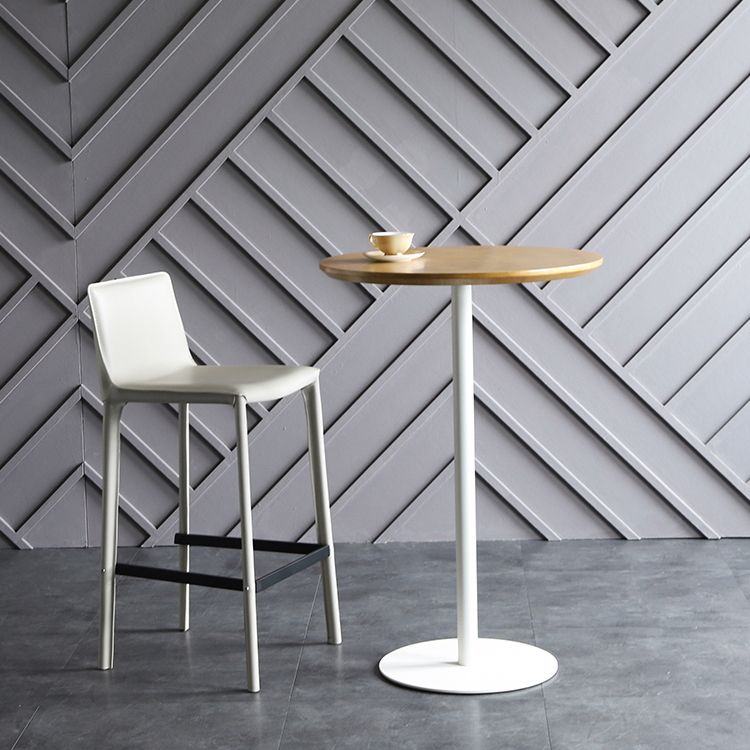 Tavolo da bar industriale in legno massello Tavolo da pranzo rotondo per cucina soggiorno