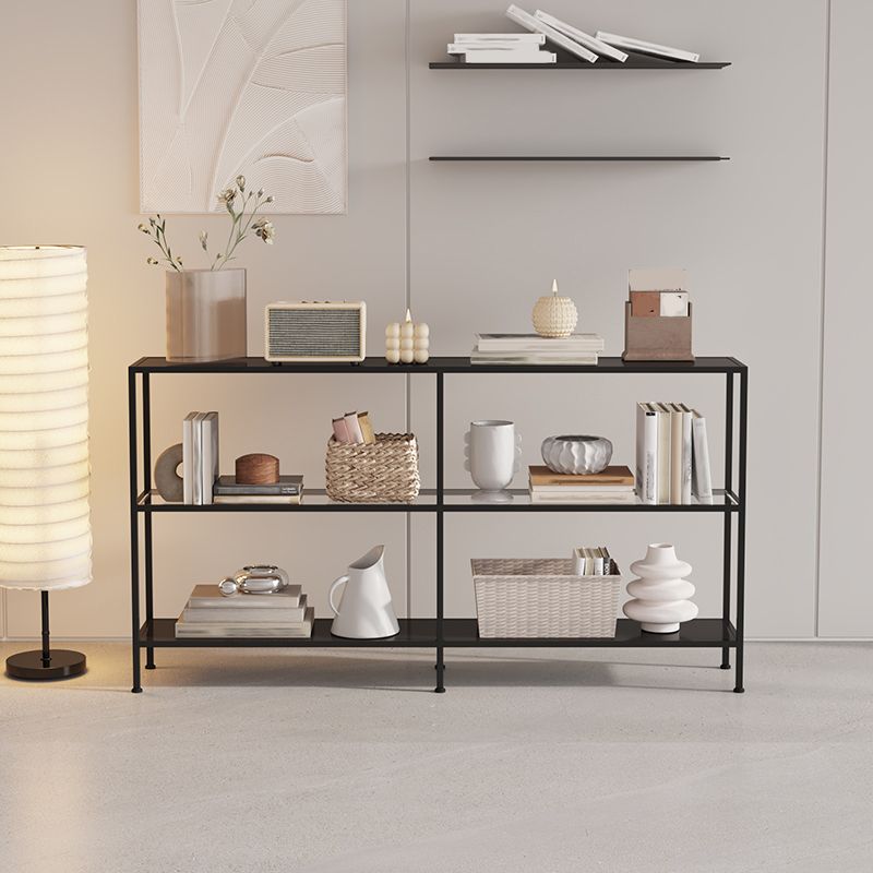 Bibliothèque horizontale en métal horizontale moderne avec étagères