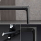 Rectangle Home Dining Table Sintered Stone Metal Frame Table with Four-leg Clearhalo ' dining_table' 'Dining Tables & Seating' 'Dining Tables' 'Furniture' 'furniture_dining_table' 'Kitchen & Dining Furniture' 'kitchen&dining_furn' 'kitchen' 'kitchen_dining_table' 1200x1200_39944a1e-7322-44a6-9c25-6e5a7c1c5784