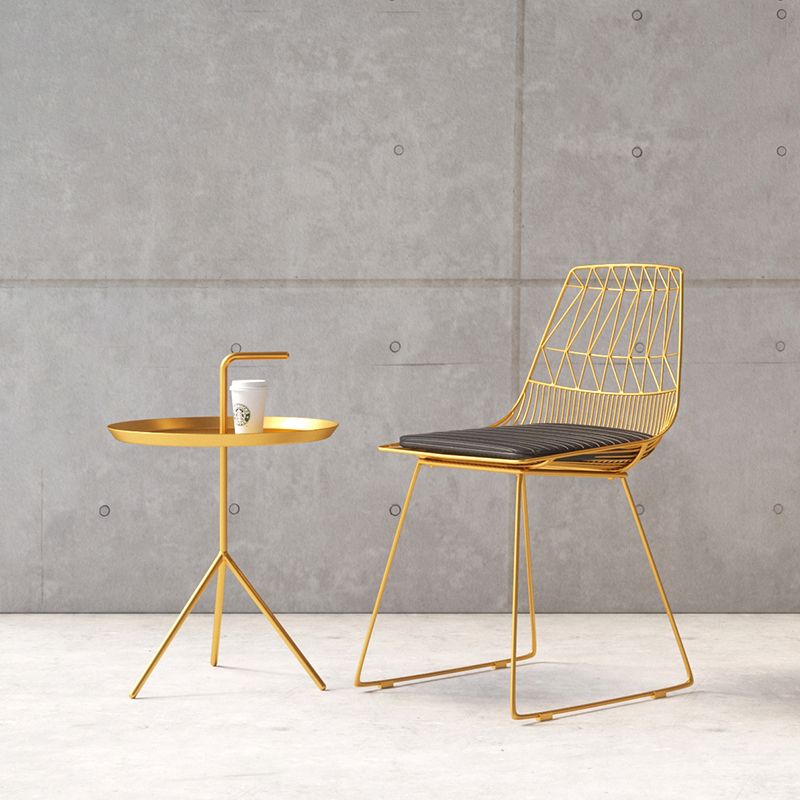 Contemporary Metal Barstool Bristol Bar Stool with Iron Legs and Low Back Clearhalo 'Bar Furniture' 'Bar Stools' 'bar_stools' 'furn' 'furn_bar_stools' 'furniture_bar_stools' 'Kitchen & Dining Furniture' 'kitchen&dining_furn' 'kitchen' 'kitchen_furn' Furniture' 1200x1200_39961455-a09d-4163-8e20-0f6abf255ef0