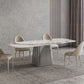 Metal Traditional Luxury Rectangle Table Sintered Stone Indoor Table with Grey Pedestal Clearhalo ' dining_table' 'Dining Tables & Seating' 'Dining Tables' 'furn' 'furn_dining_table' 'Furniture' 'furniture_dining_table' 'Kitchen & Dining Furniture' 'kitchen&dining_furn' 'kitchen' 'kitchen_dining_table' 1200x1200_39999e96-7d21-41fd-a2f9-0f0bd1970c4c