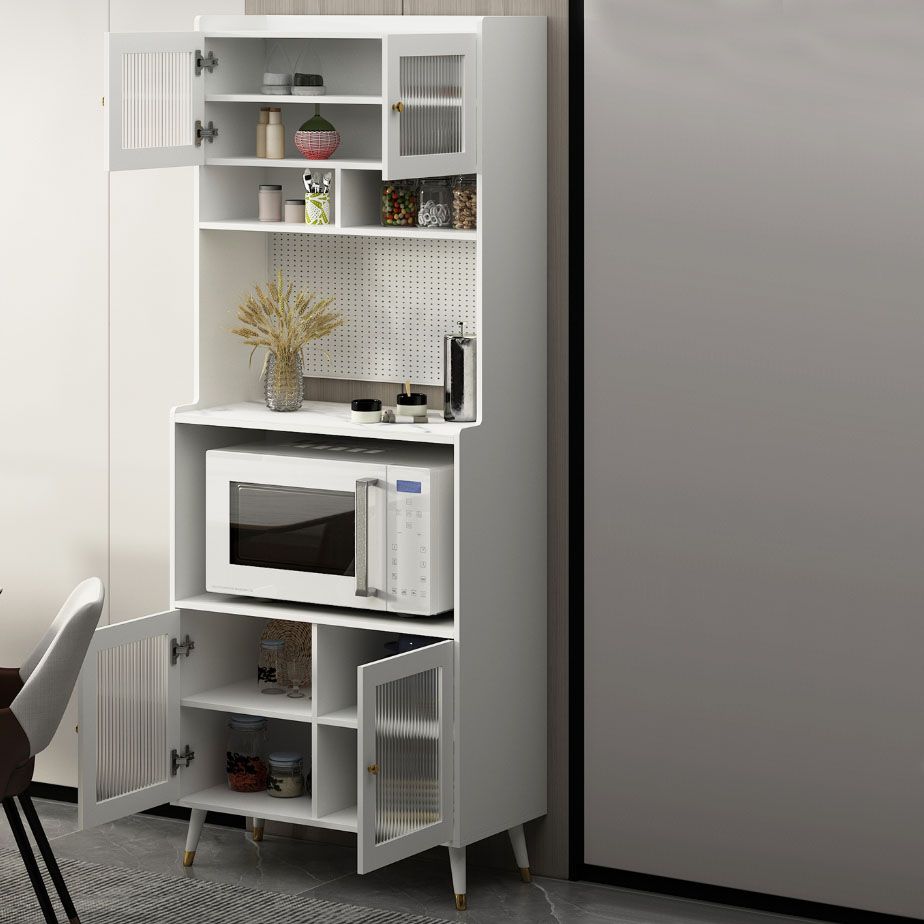 Ultra Modern Dining Hutch Faux Wood Storage Cabinet for Dining Room Clearhalo 'Display & China Cabinets' 'display_china_cabinets' 'furn' 'furn_display_china_cabinets' 'Furniture' 'Kitchen & Dining Furniture' 1200x1200_399b7171-5fd8-4fdd-9a3e-532eb54002fa