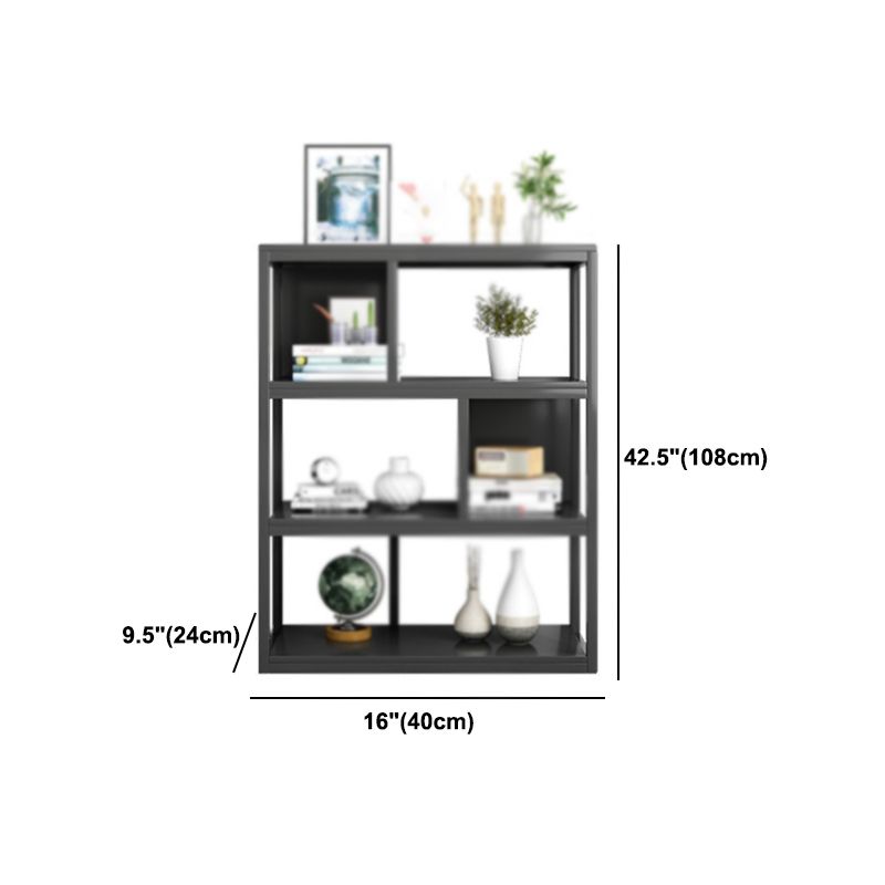 Industrial Metal Etagere Bookcase Open Back Bookshelf for Home Office Clearhalo 'Bookcases' 'Furniture' 'furniture_bookcases' 'kitchen' 'kitchen_bookcases' 'Living Room Furniture' 'Office Furniture' 1200x1200_399e9746-bfb4-448a-a960-352da9583170