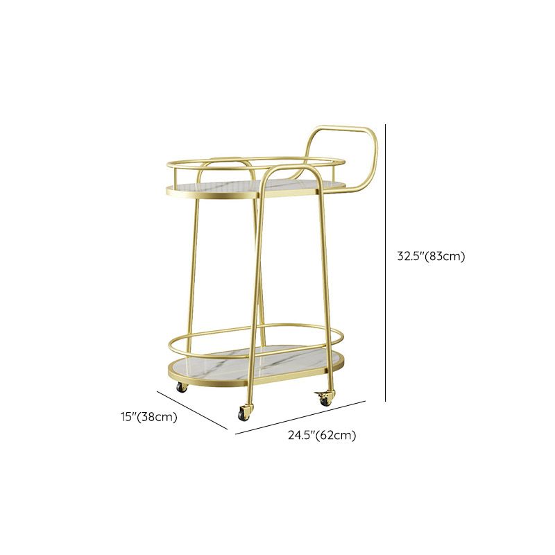 Moderne open opslagbereiding tafel ovale eetkamer keuken trolley