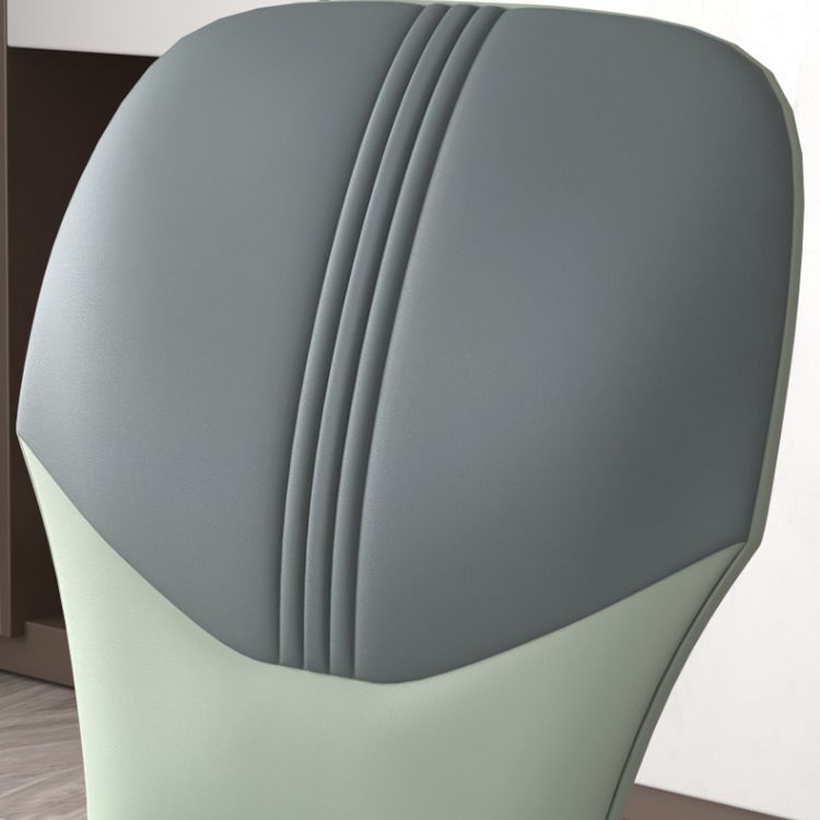 Industrial Metal Dining Room Chair PU Leather Dining Chairs for Home Use